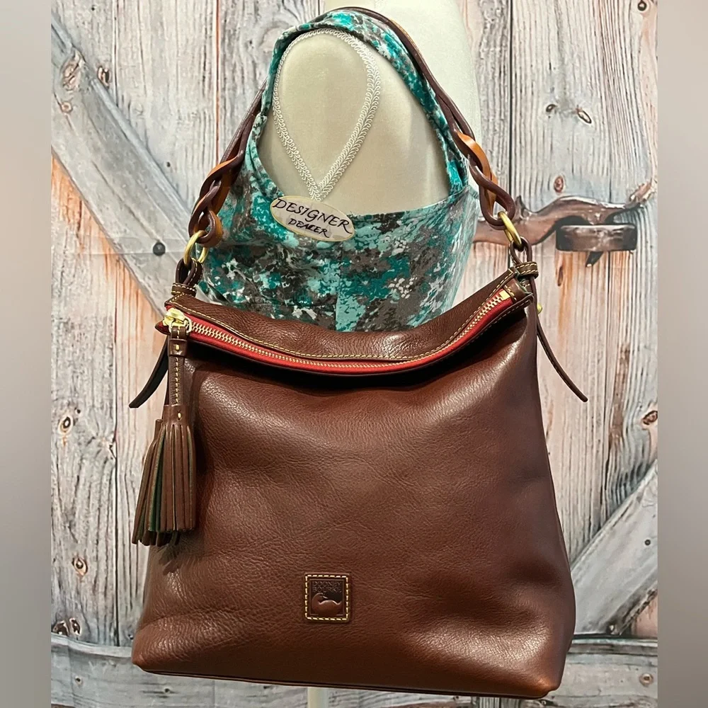 Authentic DOONEY BOURKE Sloan Small Shoulder Bag Chestnut Brown EUC!